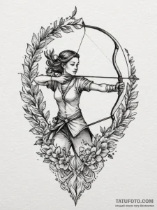 Tattoo sketch a sagittarius archer, drawing a... - эскиз тату (№1754660516_0, 08.08.2025 13:41) — Tatufoto.com