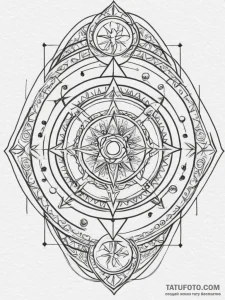 Tattoo sketch a personalized tarot card with... - эскиз тату (№1754661324_0, 08.08.2025 13:55) — Tatufoto.com