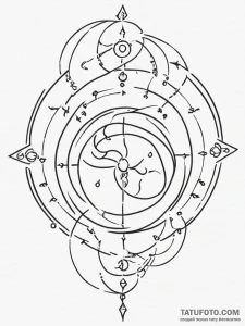 Tattoo sketch a minimalist representation of... - эскиз тату (№1754661728_0, 08.08.2025 14:02) — Tatufoto.com