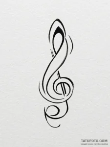 Tattoo design a tiny musical note or a rest s... - эскиз тату (№1754664531_0, 08.08.2025 14:48) — Tatufoto.com