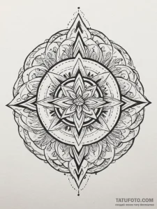 Tattoo sketch: an ornamental tattoo design ba... - эскиз тату (№1754664926_0, 08.08.2025 14:55) — Tatufoto.com