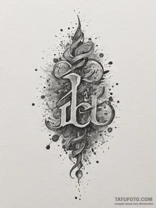 Tattoo sketch a word or phrase forming a subt... - эскиз тату (№1754666543_0, 08.08.2025 15:22) — Tatufoto.com
