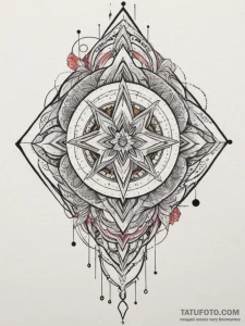 Tattoo design an abstract representation of a... - эскиз тату (№1754666748_0, 08.08.2025 15:25) — Tatufoto.com