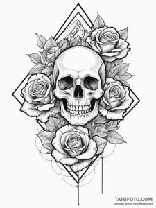 Tattoo design a heads-up display hud overlayi... - эскиз тату (№1754674334_0, 08.08.2025 17:32) — Tatufoto.com