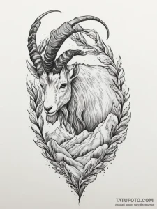 Tattoo design a capricorn goat-fish whose tai... - эскиз тату (№1754674531_0, 08.08.2025 17:35) — Tatufoto.com