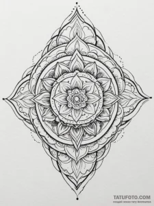Tattoo sketch a tree with leaves that are fin... - эскиз тату (№1754675125_0, 08.08.2025 17:45) — Tatufoto.com