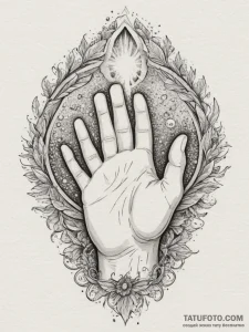 Tattoo sketch a magical healing spell effect... - эскиз тату (№1754675321_0, 08.08.2025 17:48) — Tatufoto.com
