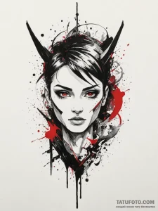 Tattoo design a stylized "zero to hero" trans... - эскиз тату (№1754682552_0, 08.08.2025 19:49) — Tatufoto.com