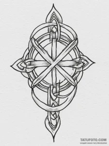 Tattoo design a symbol of unbreakable knotwor... - эскиз тату (№1754695571_0, 08.08.2025 23:26) — Tatufoto.com