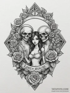 Tattoo sketch the glyph for libra (7th house)... - эскиз тату (№1754697356_0, 08.08.2025 23:55) — Tatufoto.com