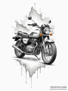 путешествия на мотоцикле - эскиз тату (№1754722436_0, 09.08.2025 06:53) — Tatufoto.com