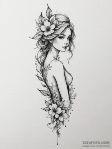 рукав из мелких тату - эскиз тату (№1754723501_0, 09.08.2025 07:11) — Tatufoto.com