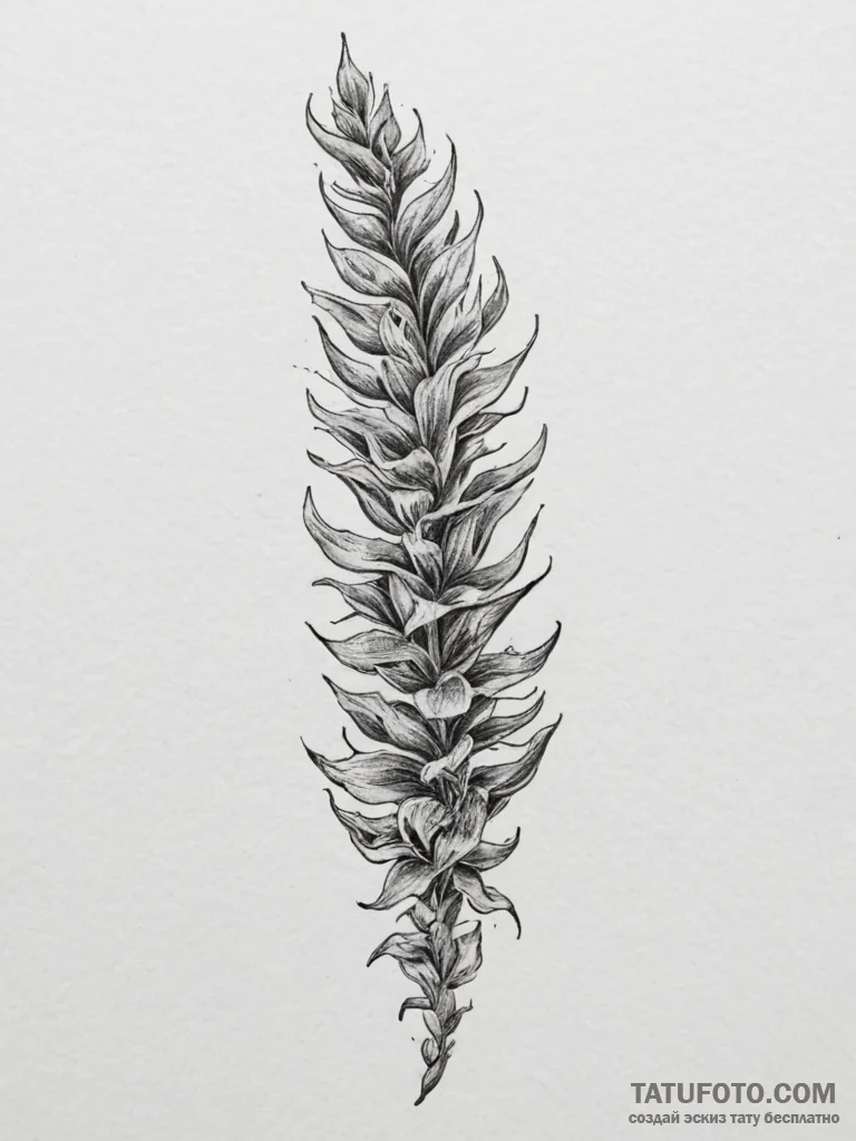 Tattoo sketch a strong backbone or spine, sym... - эскиз тату (№1754739078_0, 09.08.2025 11:31) — Tatufoto.com