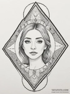 Hero, artistic tattoo sketch, on a clean whit... - эскиз тату (№1754753505_0, 09.08.2025 15:31) — Tatufoto.com