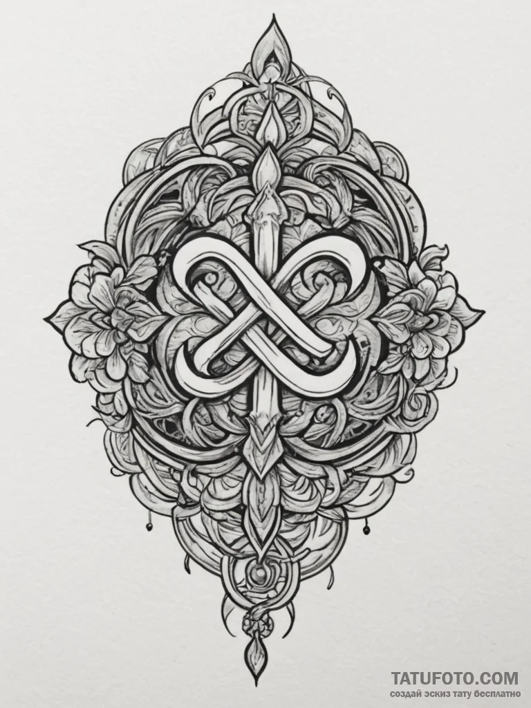 Strength (symbol), tattoo flash sheet design,… — эскиз тату (№1754753900_0, 09.08.2025 15:38) — Tatufoto.com