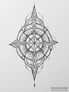 Tattoo design: a minimalist kolovrat tattoo,... - эскиз тату (№1754755090_0, 09.08.2025 15:58) — Tatufoto.com