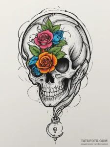 Klein bottle, tattoo drawing outline, vibrant... - эскиз тату (№1754757281_0, 09.08.2025 16:34) — Tatufoto.com