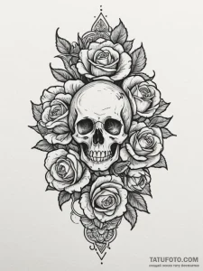 Tattoo sketch a 'strawberry' on one, 'chocola... - эскиз тату (№1754757675_0, 09.08.2025 16:41) — Tatufoto.com