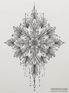 Tattoo design a fine line drawing of a single... - эскиз тату (№1754758091_0, 09.08.2025 16:48) — Tatufoto.com