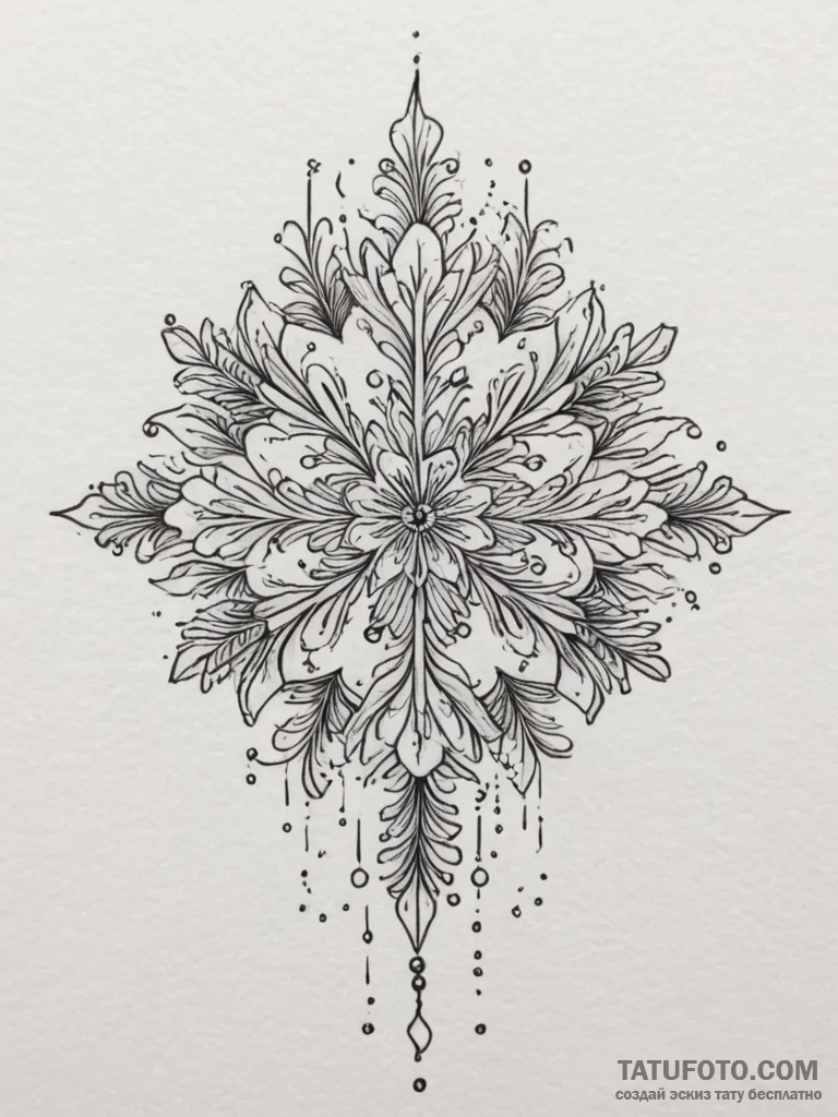 Tattoo design a fine line drawing of a single... - эскиз тату (№1754758091_0, 09.08.2025 16:48) — Tatufoto.com