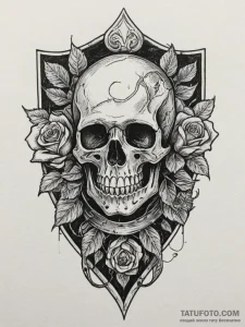 Tattoo design a weathered leather texture for... - эскиз тату (№1754759093_0, 09.08.2025 17:04) — Tatufoto.com