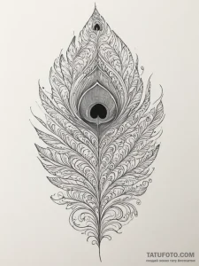 A detailed shot of the intricate pattern on a... - эскиз тату (№1754760491_0, 09.08.2025 17:28) — Tatufoto.com