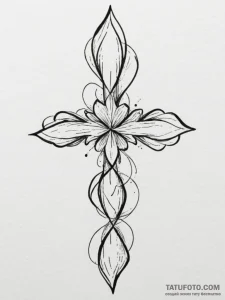 Tattoo design a continuous abstract line that... - эскиз тату (№1754762298_0, 09.08.2025 17:58) — Tatufoto.com