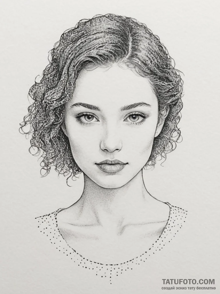 Portraits & people, tattoo drawing outline, d... - эскиз тату (№1754763103_0, 09.08.2025 18:11) — Tatufoto.com