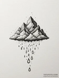 Tattoo sketch a minimalist rendering of a clo... - эскиз тату (№1754764715_0, 09.08.2025 18:38) — Tatufoto.com