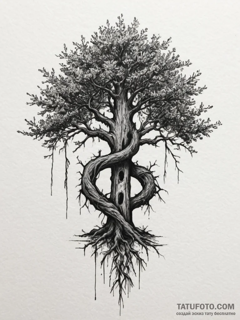 126. tattoo sketch: the rune "rod," depicted... - эскиз тату (№1754768321_0, 09.08.2025 19:38) — Tatufoto.com
