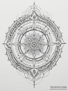Tattoo design: a kolovrat surrounded by a rin... - эскиз тату (№1754769121_0, 09.08.2025 19:52) — Tatufoto.com