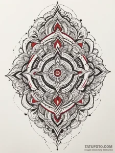 Tattoo design an abstract representation of c... - эскиз тату (№1754771129_0, 09.08.2025 20:25) — Tatufoto.com