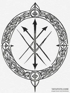 A protective tattoo design featuring a circle... - эскиз тату (№1754772140_0, 09.08.2025 20:42) — Tatufoto.com