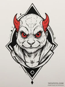 Kappa, tattoo drawing outline, bold outlines,... - эскиз тату (№1754773535_0, 09.08.2025 21:05) — Tatufoto.com