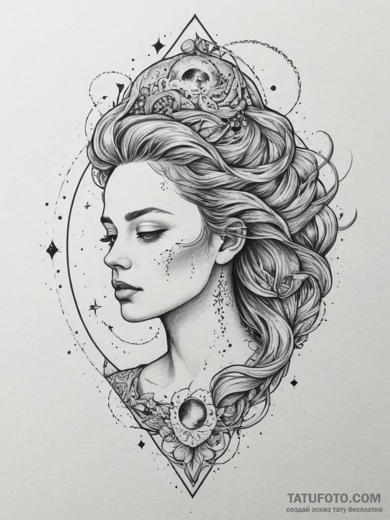 Tattoo design a delicate blend of colors that... - эскиз тату (№1754774541_0, 09.08.2025 21:22) — Tatufoto.com