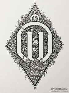 Tattoo sketch 'level up' text in a glowing fu... - эскиз тату (№1754776552_0, 09.08.2025 21:55) — Tatufoto.com