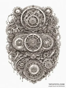Tattoo design a game controller made of intri... - эскиз тату (№1754780379_0, 09.08.2025 22:59) — Tatufoto.com