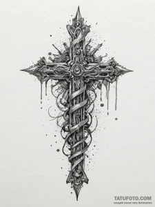 Mechanical spine (sandevistan style), concept... - эскиз тату (№1754781385_0, 09.08.2025 23:16) — Tatufoto.com