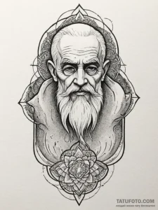 Tattoo design: watercolor style, showing vele... - эскиз тату (№1754783960_0, 09.08.2025 23:59) — Tatufoto.com