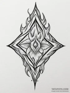 A tattoo sketch of the svarog's square symbol... - эскиз тату (№1754784746_0, 10.08.2025 00:12) — Tatufoto.com
