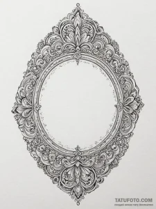 Tattoo sketch a delicate hand mirror reflecti... - эскиз тату (№1754788102_0, 10.08.2025 01:08) — Tatufoto.com