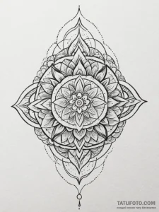 Tattoo sketch a strong, single brushstroke, s... - эскиз тату (№1754790687_0, 10.08.2025 01:51) — Tatufoto.com