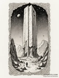 The monolith from 2001: a space odyssey, ink... - эскиз тату (№1754799061_0, 10.08.2025 04:11) — Tatufoto.com