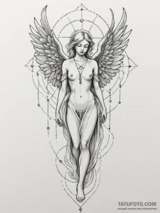 Angel of death, tattoo flash sheet design, on... - эскиз тату (№1754799656_0, 10.08.2025 04:20) — Tatufoto.com