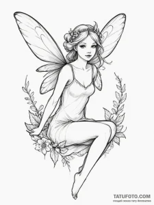 Fairy - эскиз тату (№1754800843_0, 10.08.2025 04:40) — Tatufoto.com