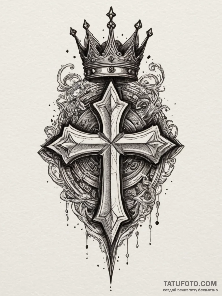 Tattoo design a stylized "player" symbol with... - эскиз тату (№1754803622_0, 10.08.2025 05:27) — Tatufoto.com