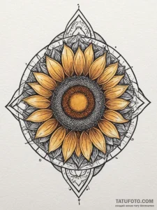 A tattoo design combining the symbol of dazhb... - эскиз тату (№1754826189_0, 10.08.2025 11:43) — Tatufoto.com