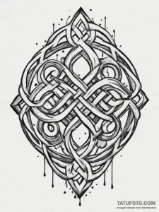 Celtic, concept art for tattoo, black and gre... - эскиз тату (№1754833310_0, 10.08.2025 13:41) — Tatufoto.com