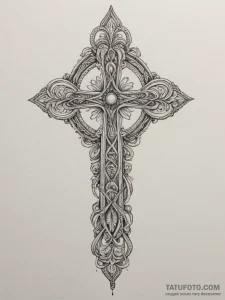 Ankh - орнаментал, цветная приглушенная - эскиз тату (№1754833824_0, 10.08.2025 13:50) — Tatufoto.com