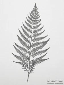 Fern, artistic tattoo sketch, fine lines, del... - эскиз тату (№1754834697_0, 10.08.2025 14:04) — Tatufoto.com